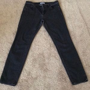 Ann Taylor LOFT modern skinny faded black jeans
